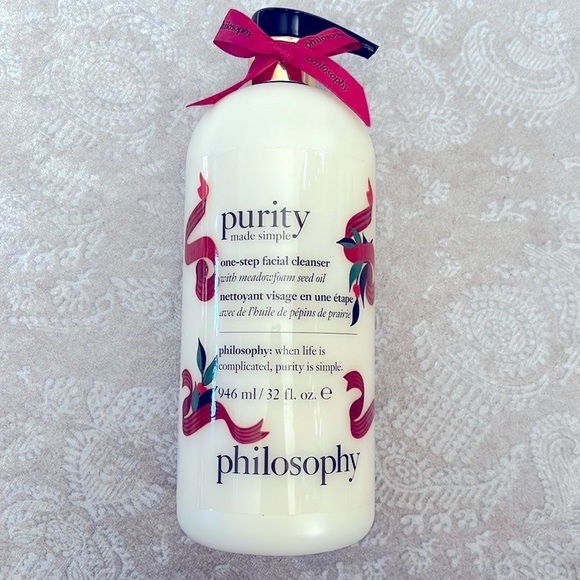 Brand New Philosophy Purity One-Step Facial Cleanser Large 32 oz Pump Christmas - Picture 8 of 8
